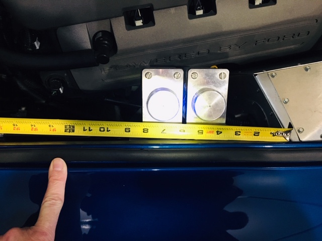 Reservoir to  Hood Support clearance