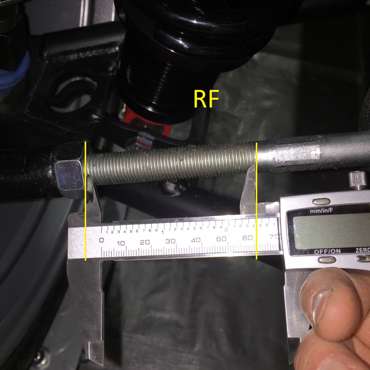 RF tie rod measurement