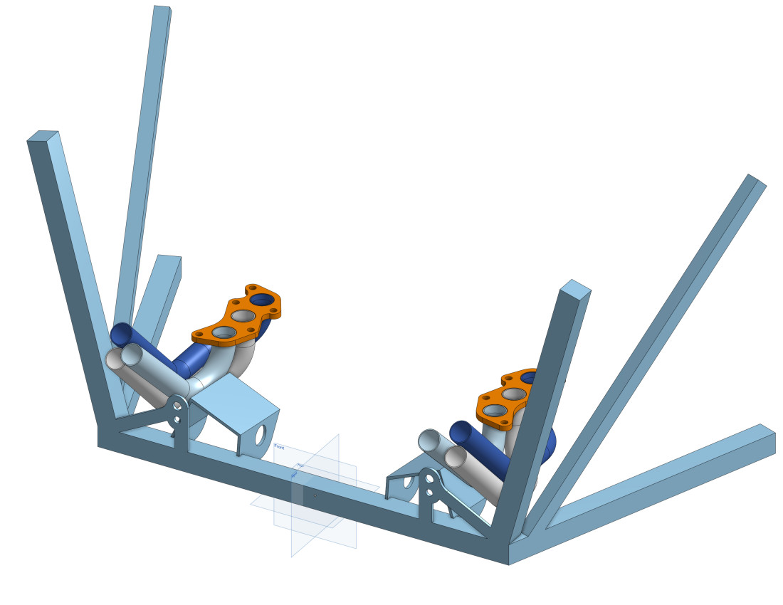 818R Rear Exit Header