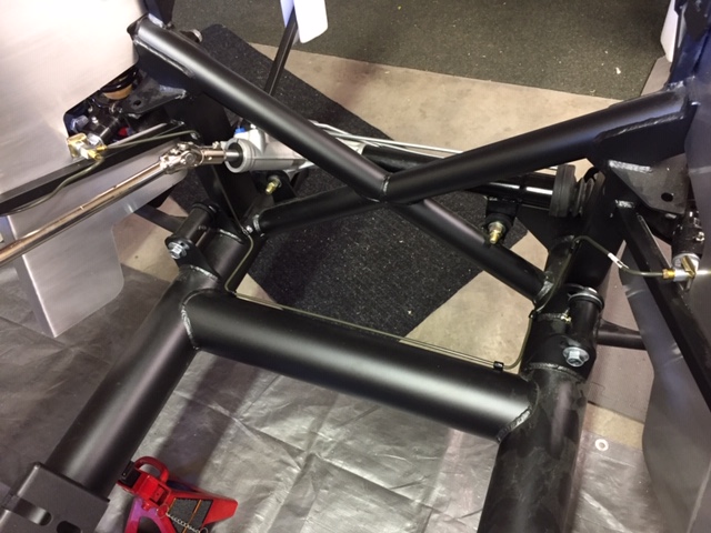 brake line route front cross member
