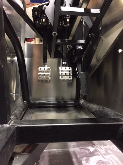gas pedal in foot box