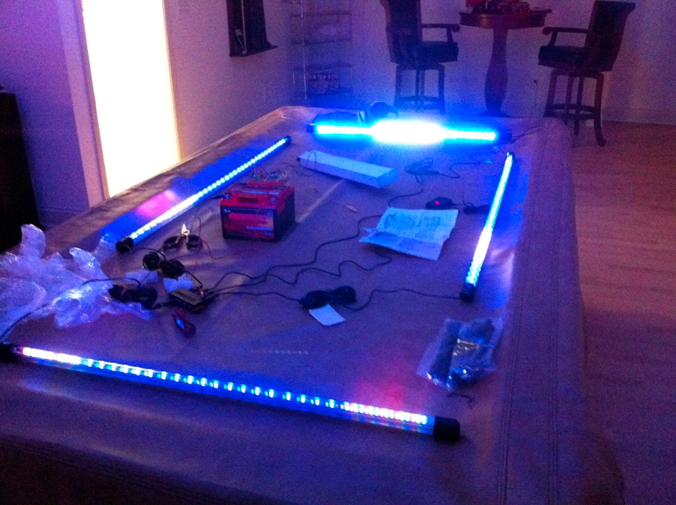 Tested the underbody lights.