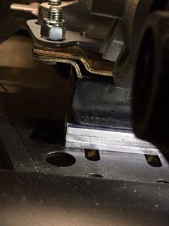 spacer plates in place
