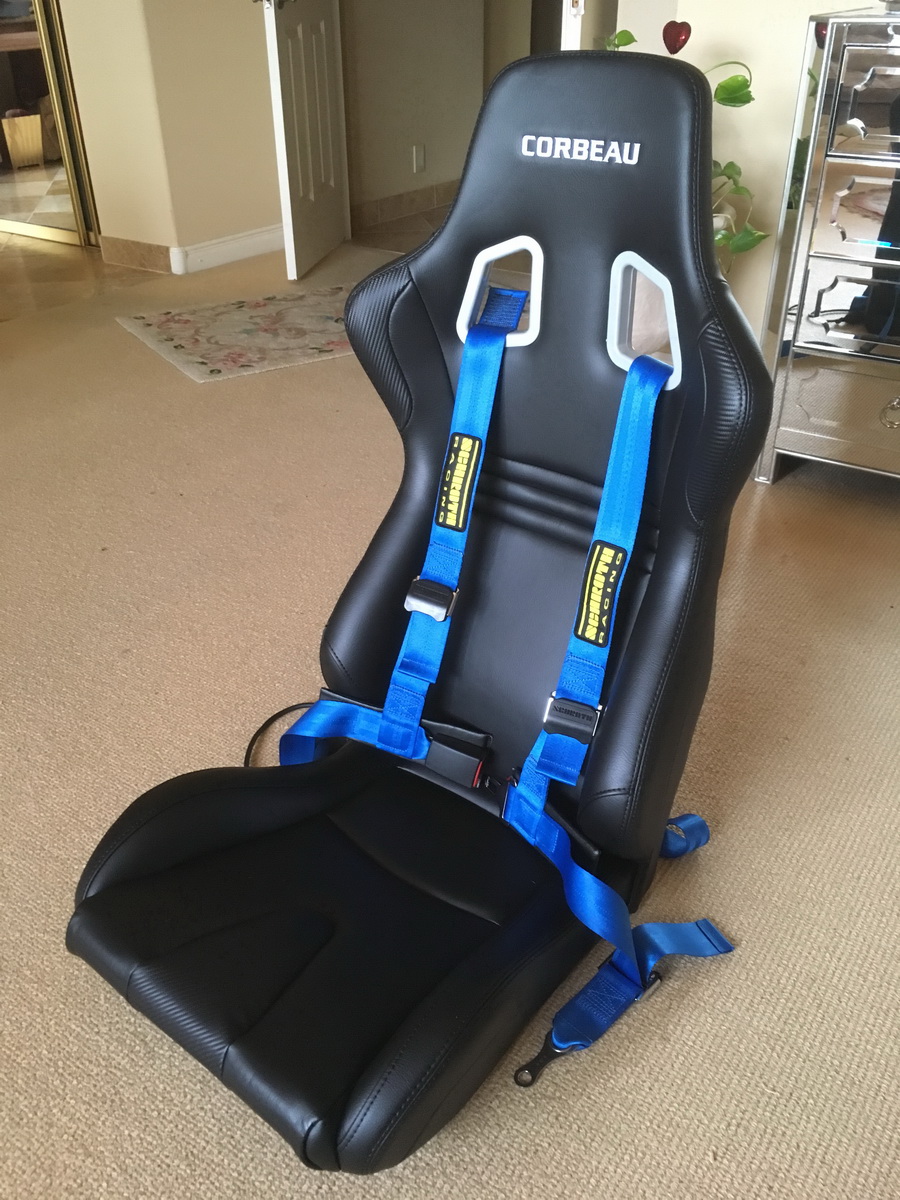 FFR Forum Brandle Update 82 - 
Corbeau Evolution X Fixed Back Seat with Schroth Rallye Cross 4-Point Harness