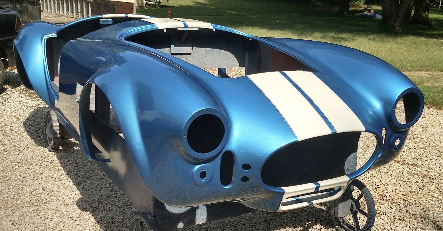 Painted and clear coated