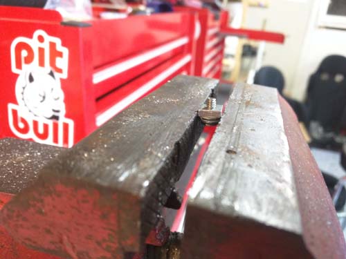 in the vise