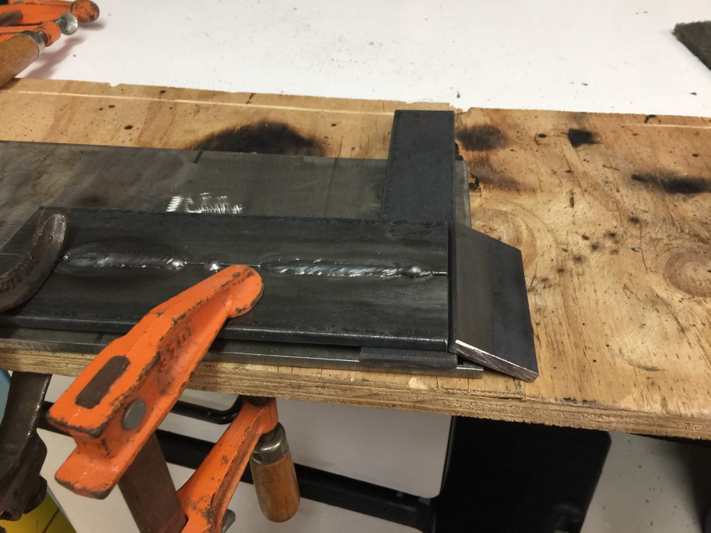 Bracket welds