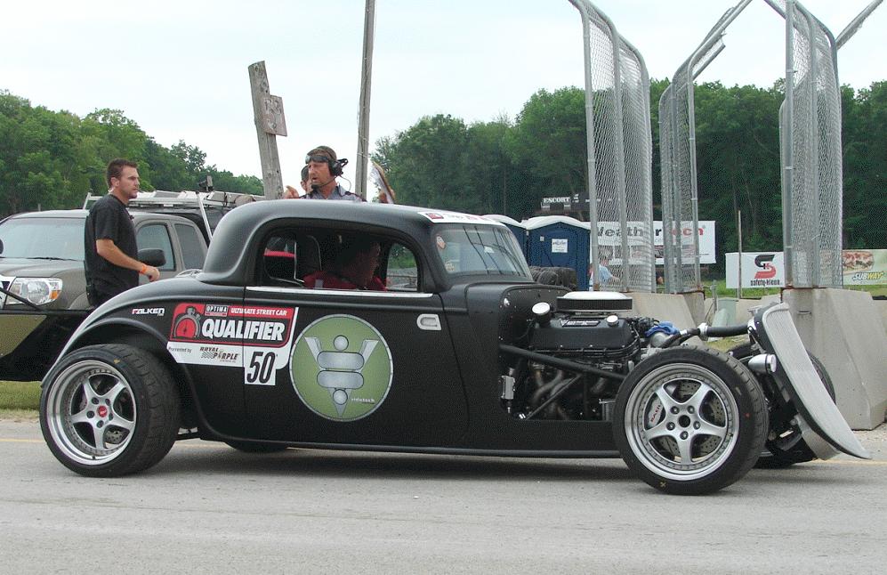 RideTech's monster '33 at the Ultimate Street Car Challenge at Road America - TimeTrial 01
