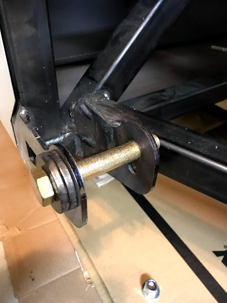 AN Bolt Fitment - rear LCA forward mount drilled out to 5/8"