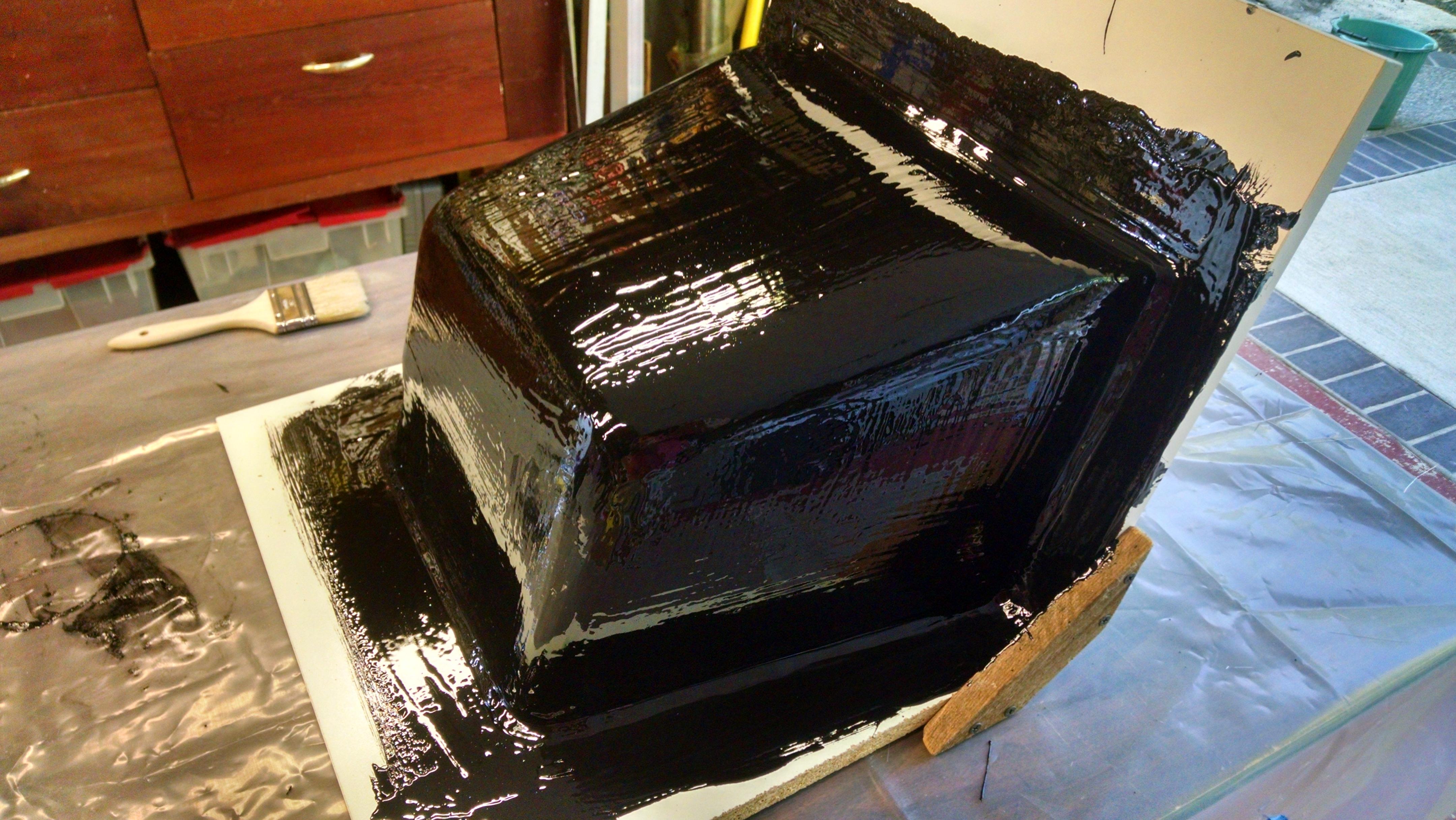Mold Layup - Gel Coat over Waxed Plug