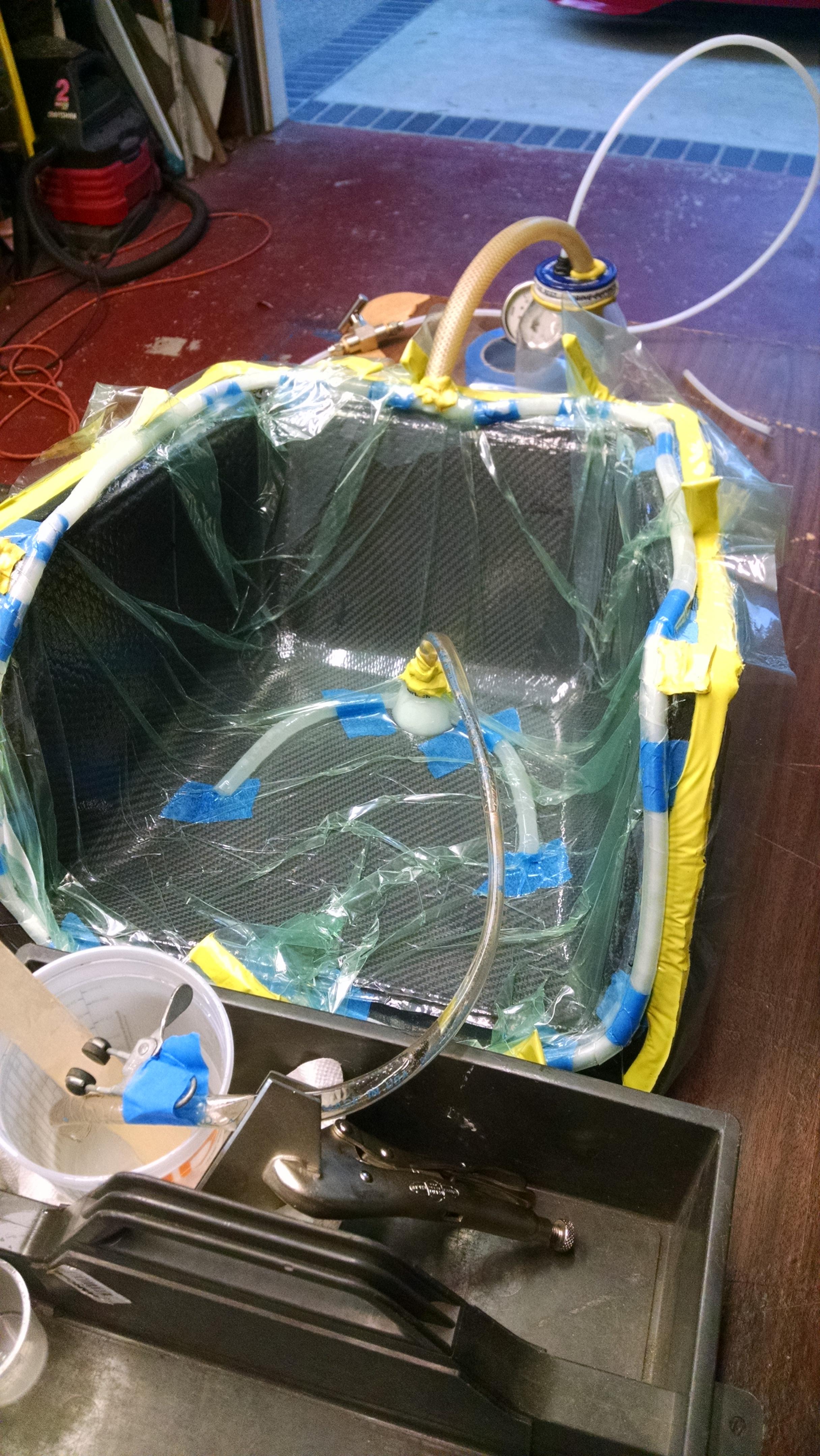 Epoxy Resin Infusion Almost Complete