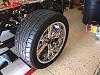 Rear wheel on ground