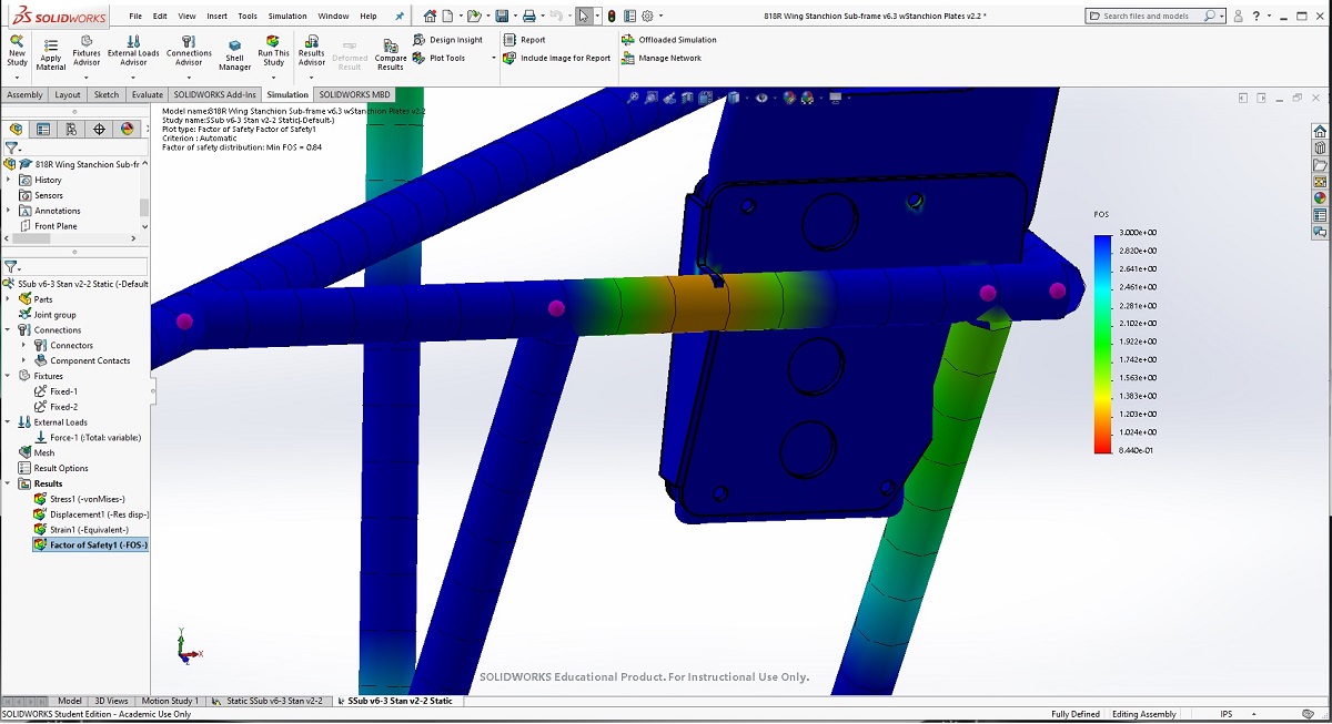 818JSR Stanchion v6.3 wStanchion v2.2 FOS Arms Detail 7th FEA study  1a