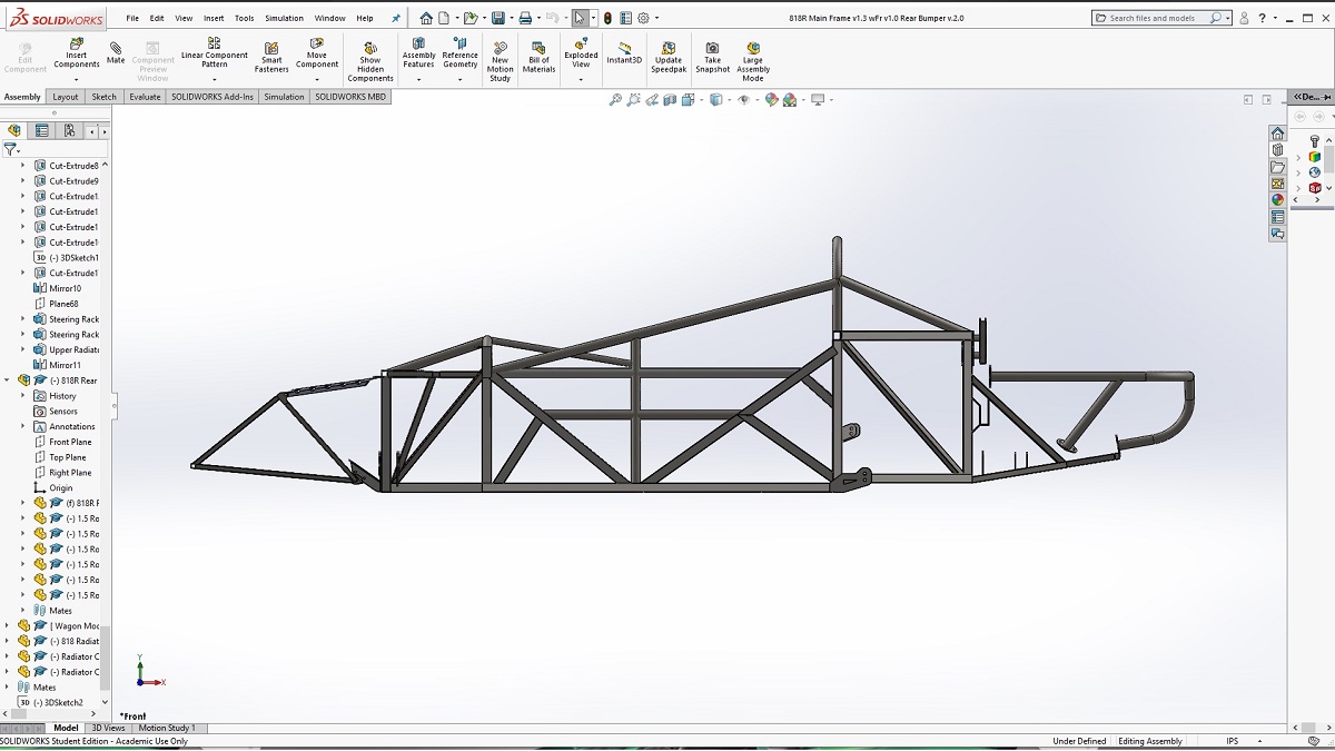 818R Chassis SW -side view wBumper 1a