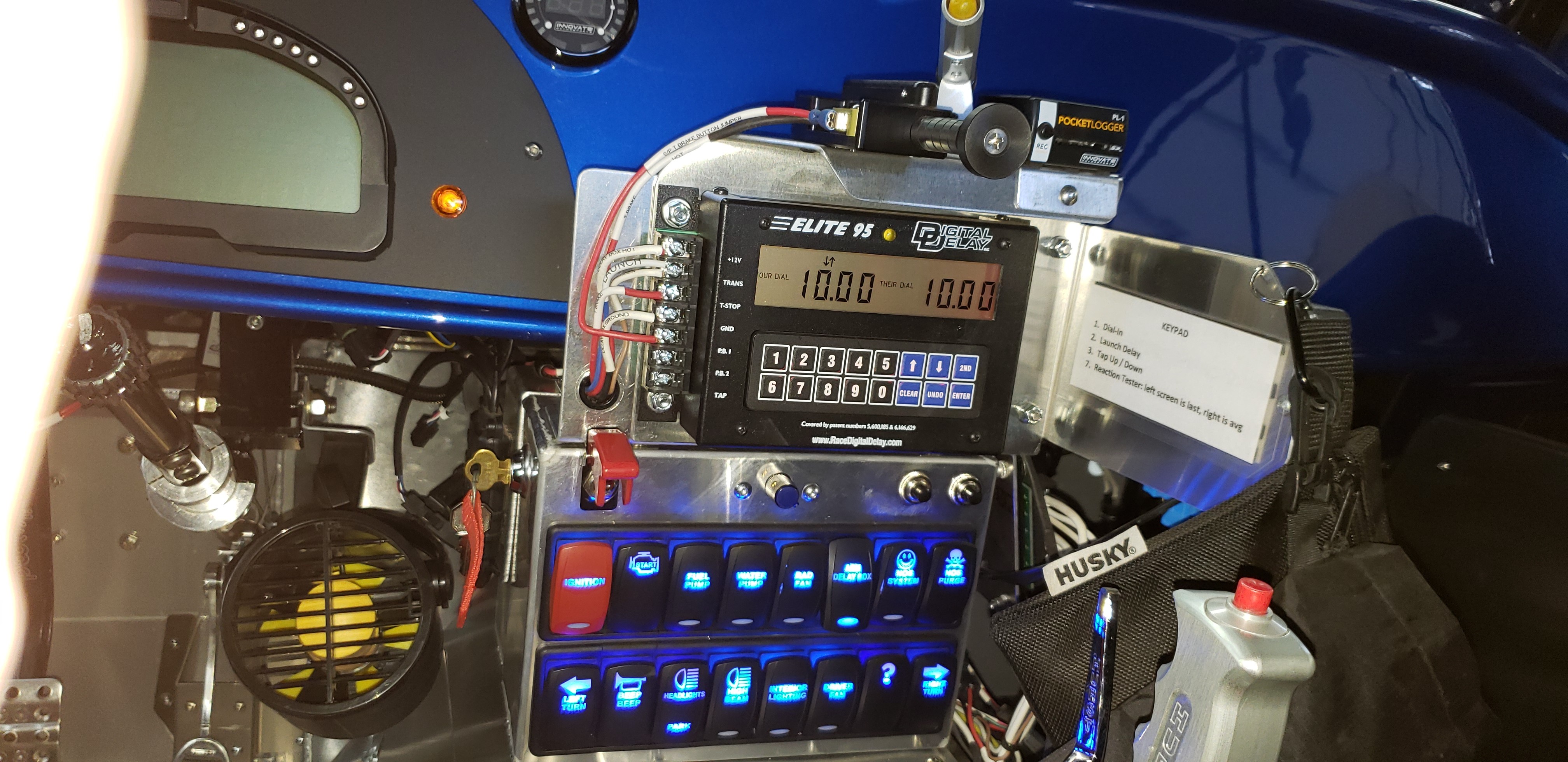 Car was built to compete in NHRA Super Pro.

Right click and select view image.