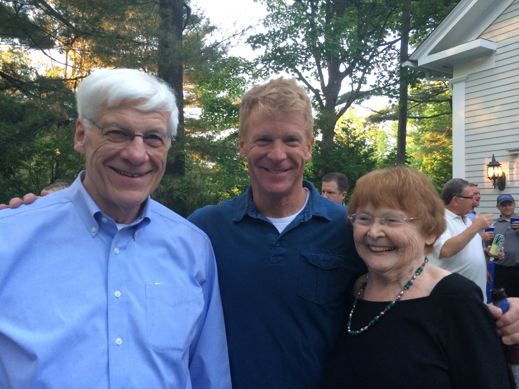 Dave Smith with his parents