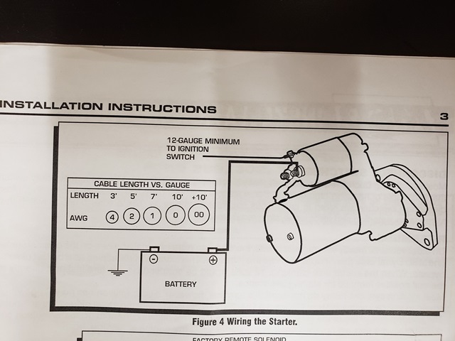 starter wire requirements