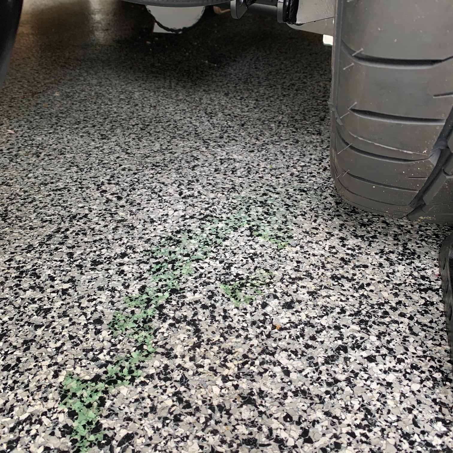 Right rear shock leak