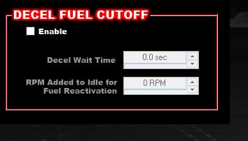 Decel Fuel Cutoff