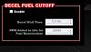 Decel Fuel Cutoff
