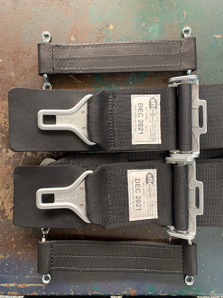 Seatbelts dyed