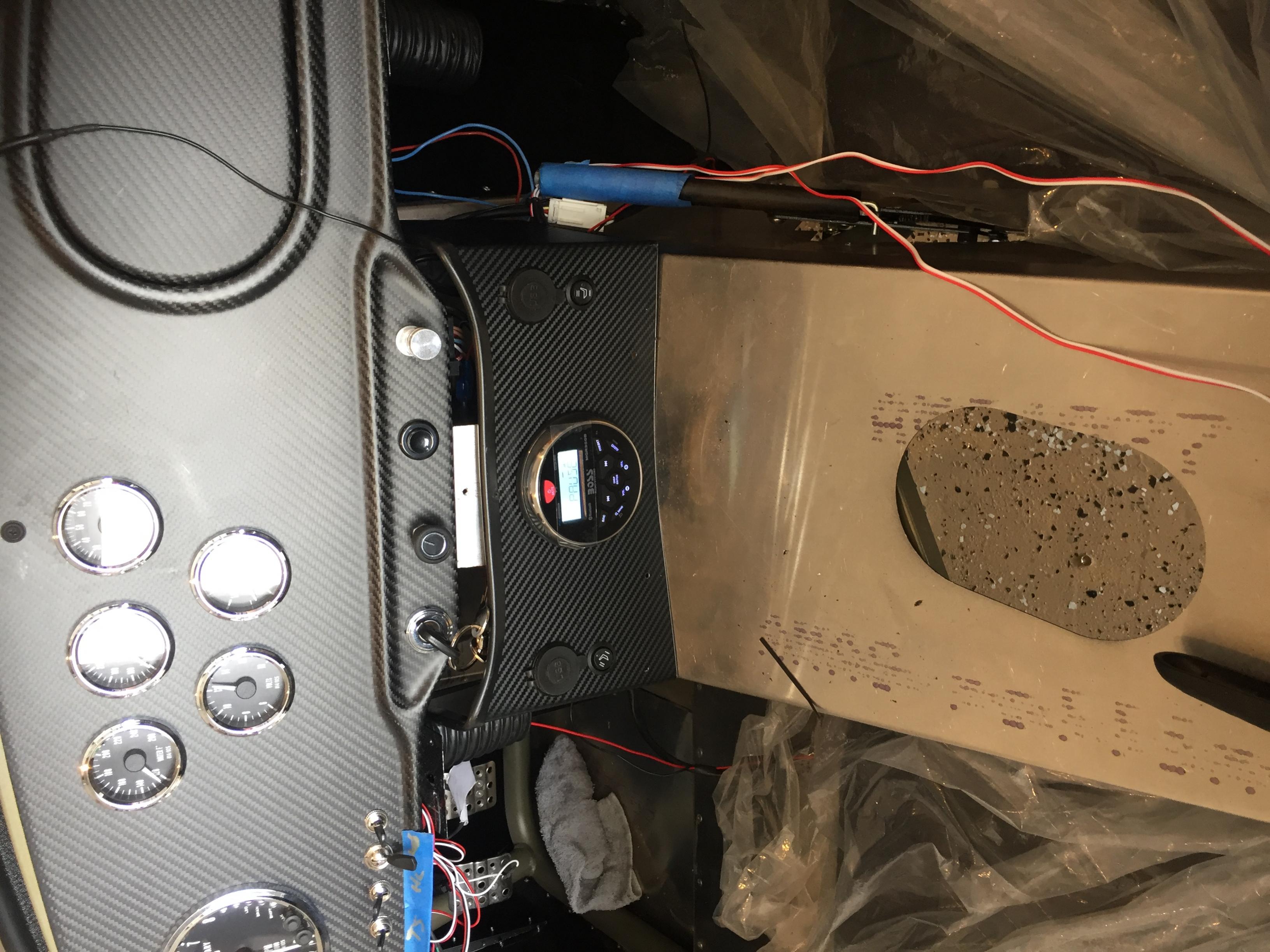 Dash & Receiver in cockpit
