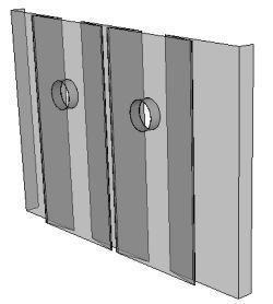 Front Visqueen
Showing folds and hand holes