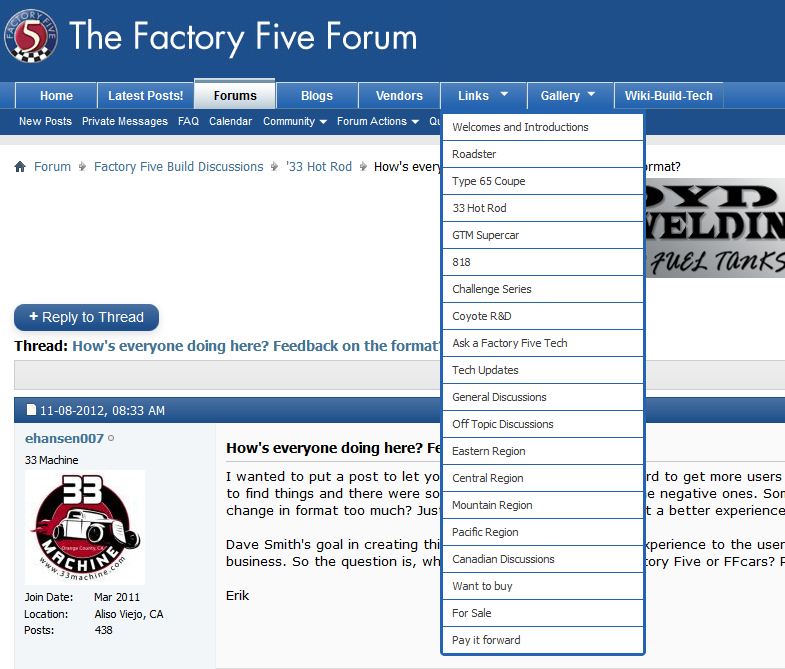 Forum Menu (Links)