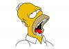 drooling homer simpson vector character 800x566