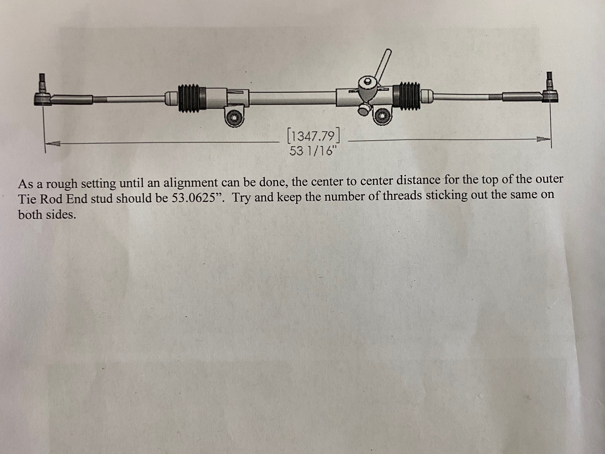 Steering rack manual pic