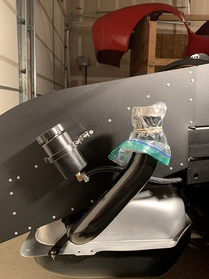 Gas Tank Vent Installed