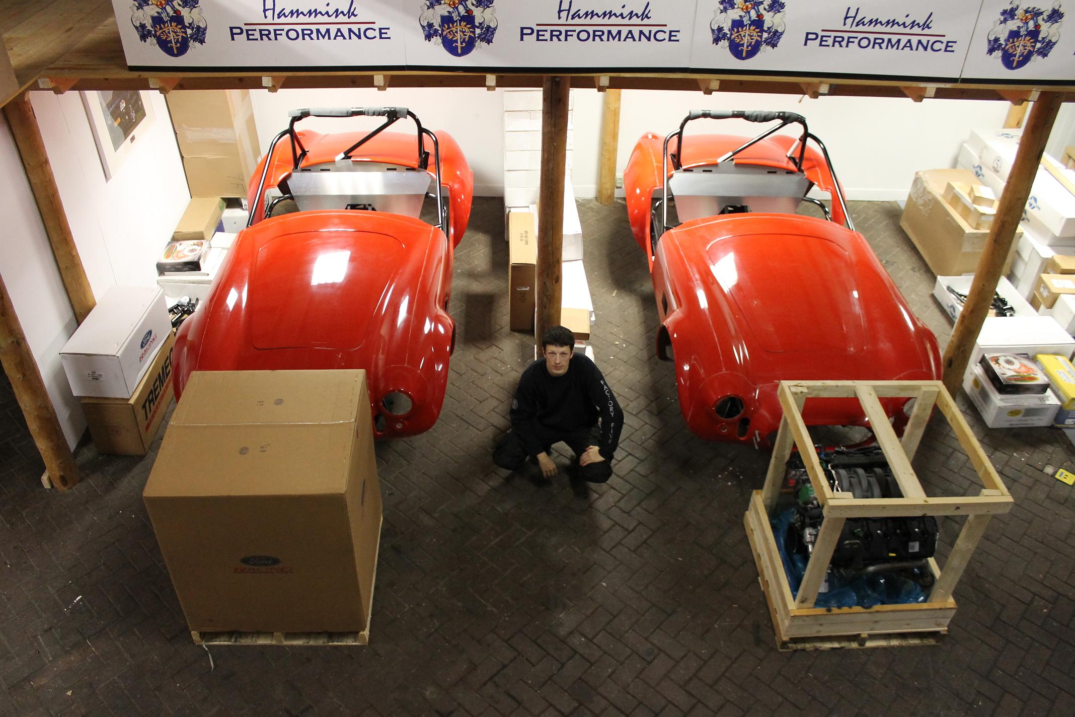Freek Hammink with to Coyote's and Challenge cars