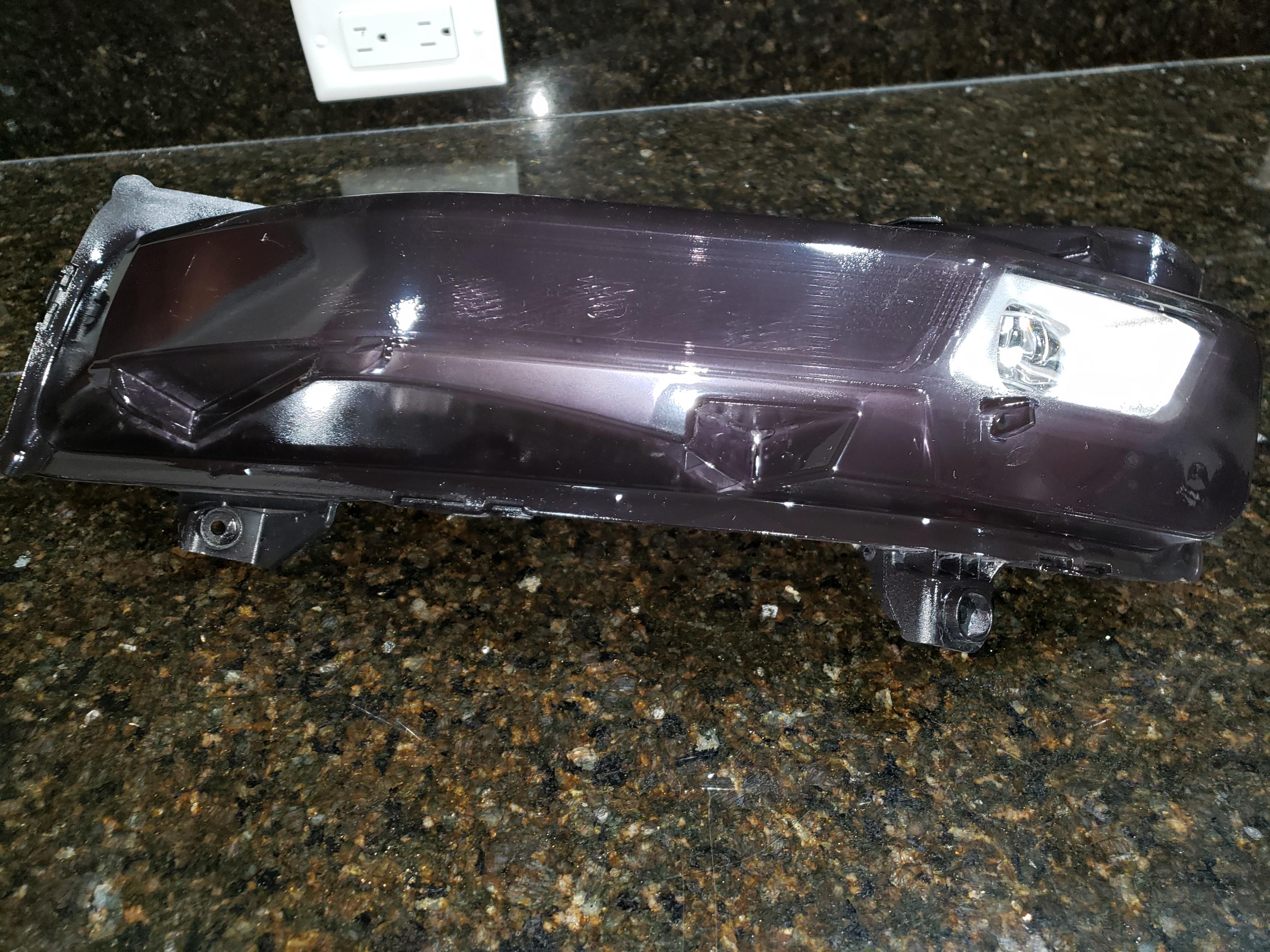 Front side marker lights tinted