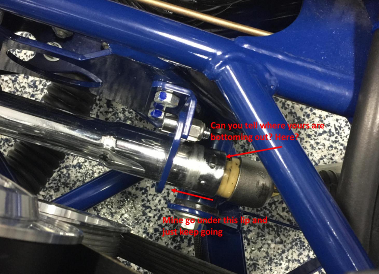 Steering rack spacers 2