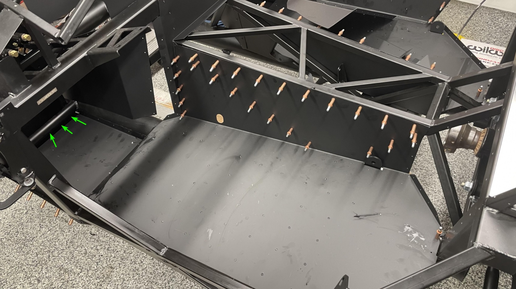 Driver footbox panel