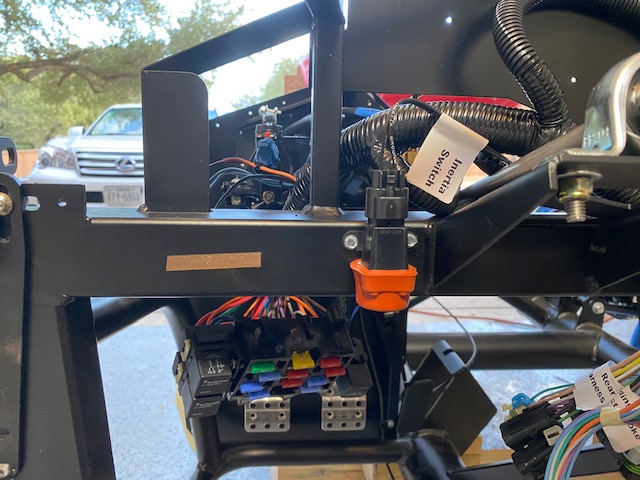 First piece of wiring done