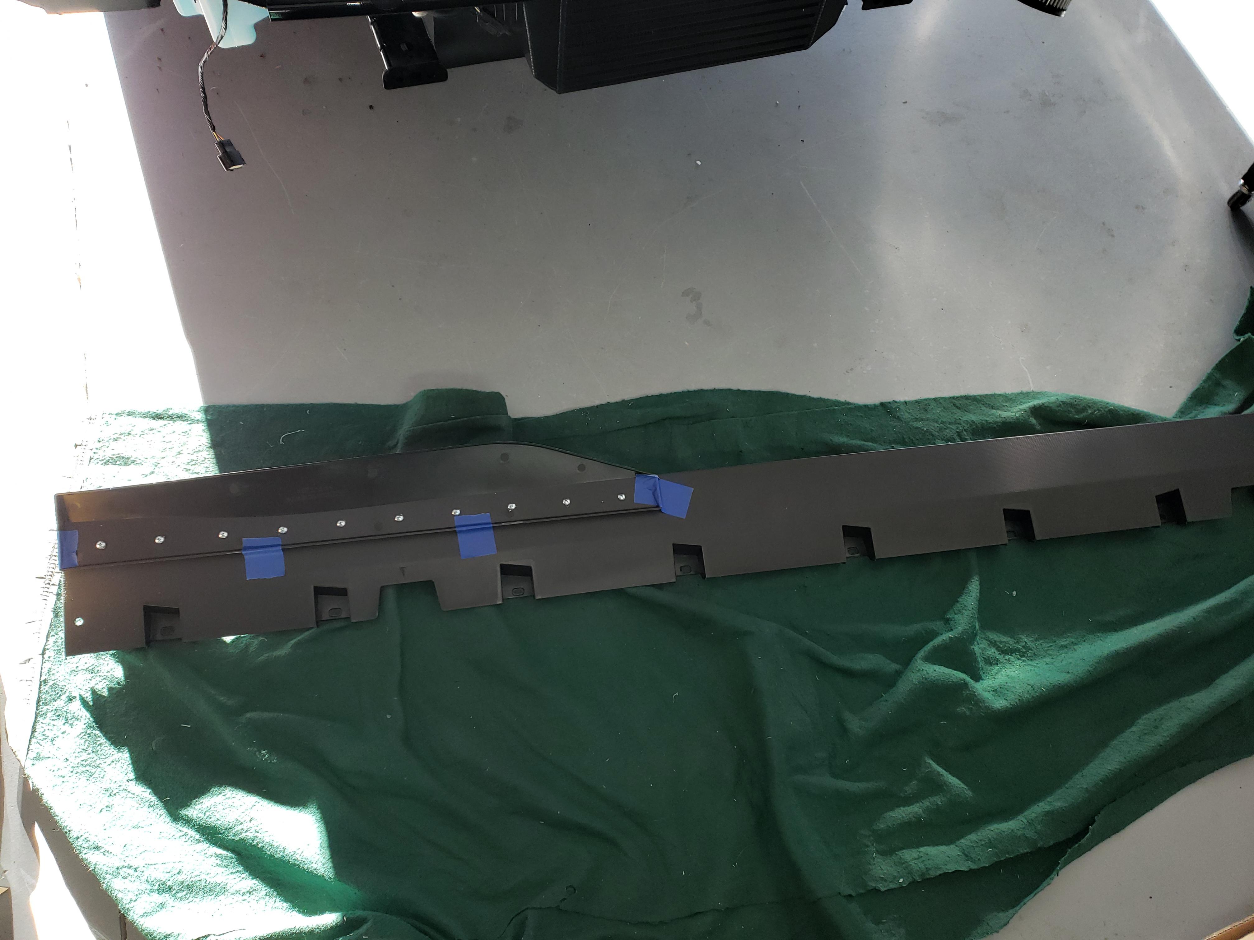GT500 side skirts assembled