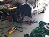 Front suspension disassembled