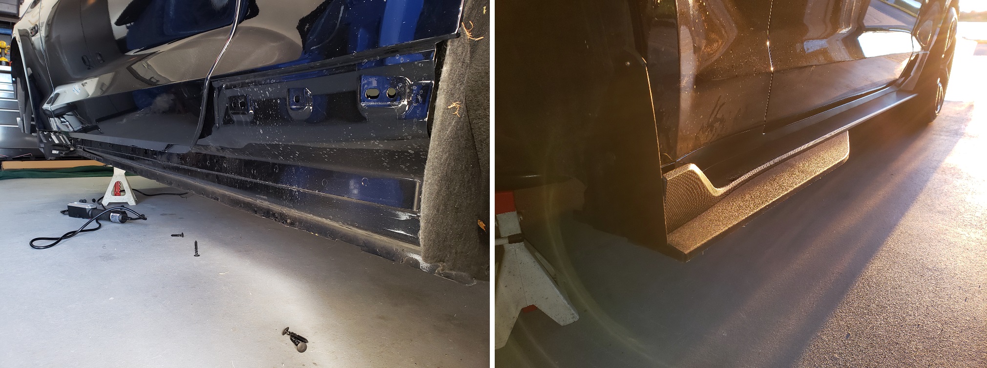 Rocker panels   before and after