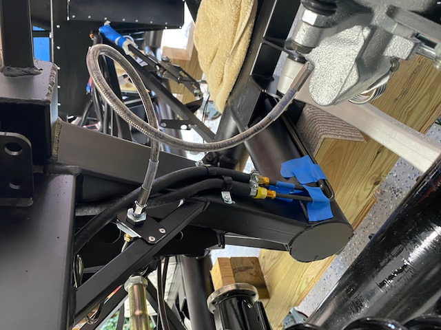 PS rear flexible brake line