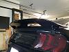 Installed GT500-style rear wing (rear view)