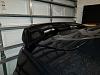 Installed GT500-style rear wing (front view)