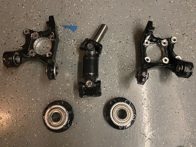 Knuckles Fr Hubs and Driveshaft with POR