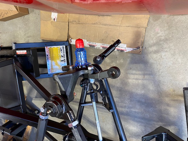 Driver side front axle area w no brakes or shocks