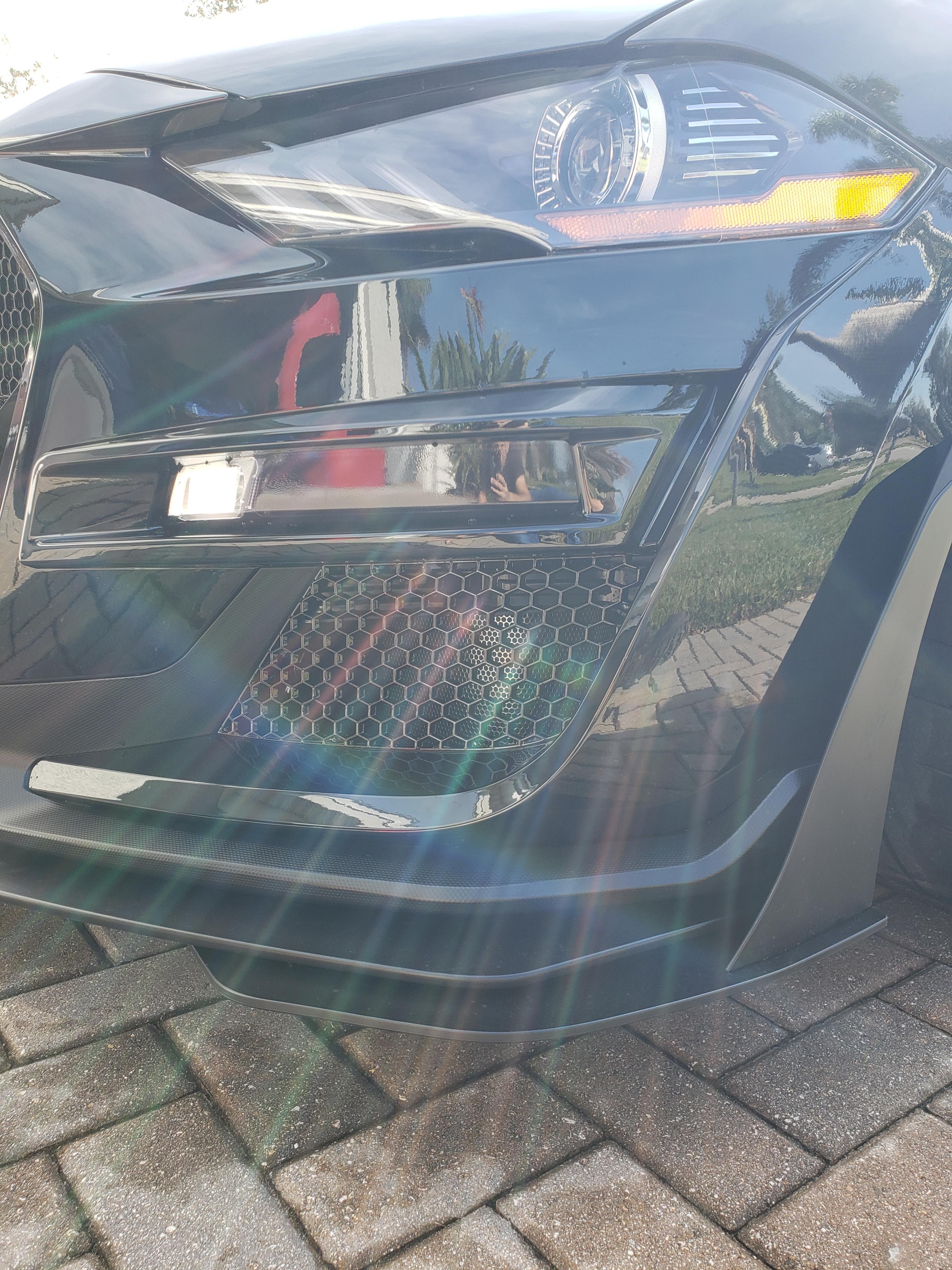 Left, front quarter close-up