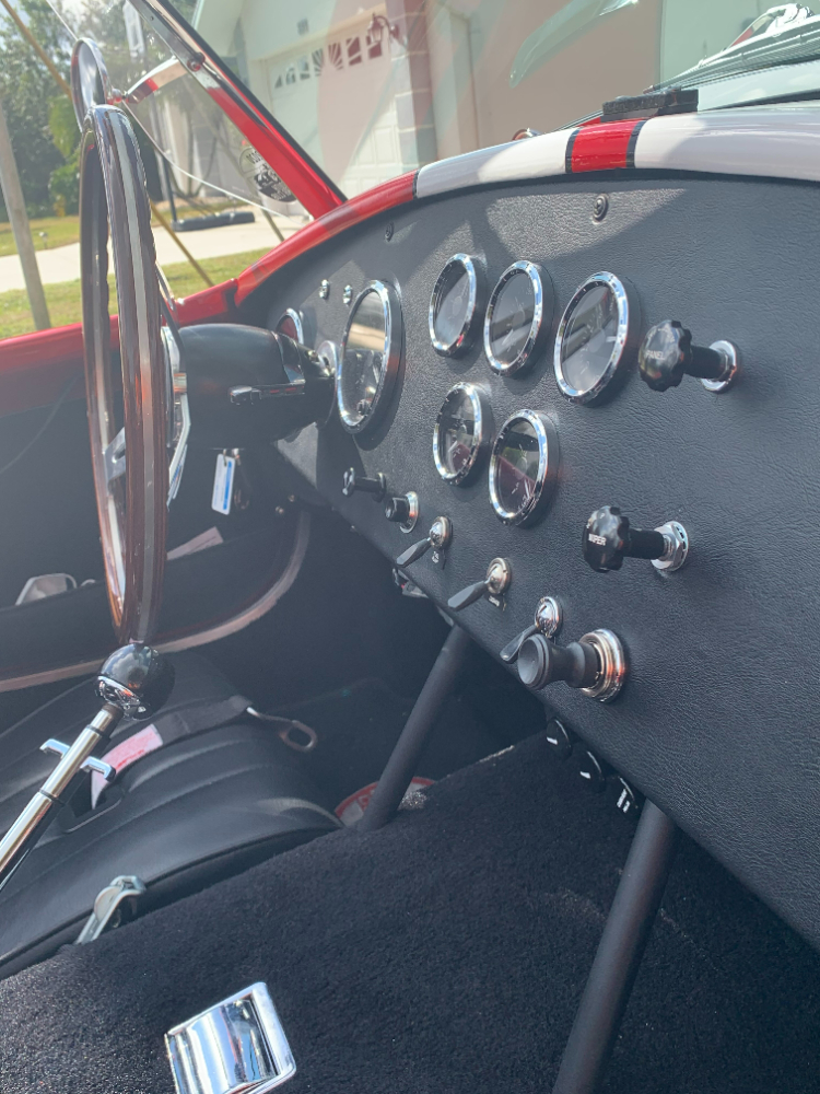 Dash showing gauges and correct column.