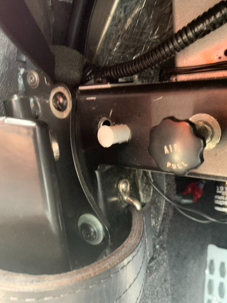 Magnetic door switch for interior lighting.