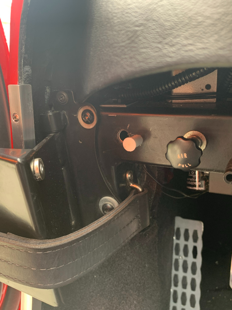 Magnetic door switch for interior lighting.