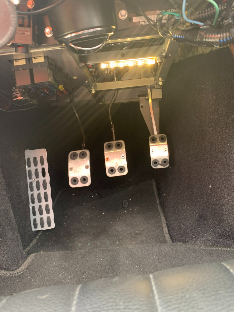 Interior lighting. Both foot wells, Trunk cubby and trunk area. Lights also come on with a hidden switch under the dash.