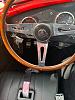 Correct steering wheel. This one is 15" instead of 16". Wheel spokes are separate - they don't meet at the boss.